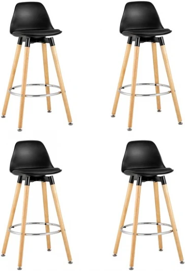 УТ000038352 Стул барный Мартин черный 4 шт Stool Group (арт.УТ000038352)