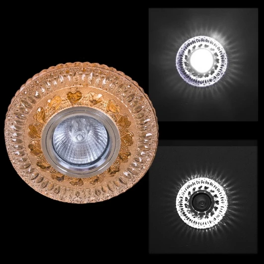 00499-9.0-001CNB MR16+LED3W TEA Встраиваемый точечный светильник Reluce 00499-9.0-001CNB MR16+LED3W TEA (220V, круглые)