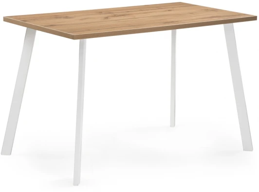 489657 Стол Notta Тринити Лофт 140 25 мм дуб вотан / белый матовый 489657