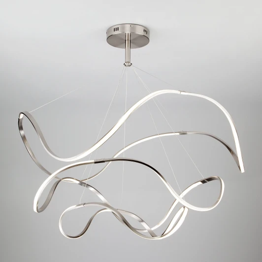 90109/3 сатин-никель Подвесная люстра Eurosvet Filmy 90109/3 сатин-никель