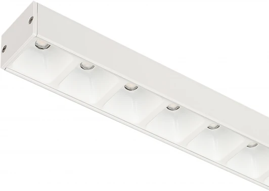 031574 Линейный потолочный светильник LED прямоугольный SNAP-STARLINE-LASER-S1200-26W Warm3000 (WH-WH, 80 deg, 48V) (Arlight, IP40 Металл) 031574