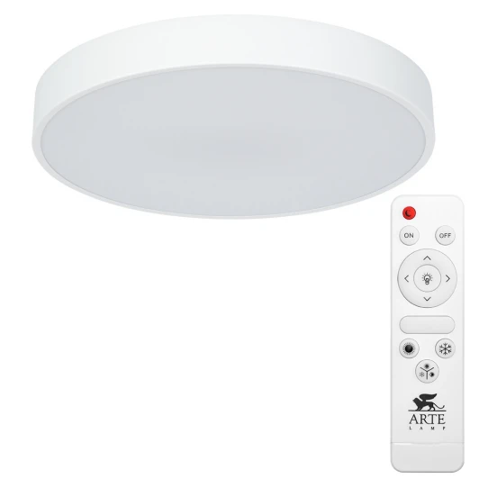 A2661PL-1WH Потолочный светильник круглый Arte Lamp Arena A2661PL-1WH (LED, 220V, пульт управления, круглые)