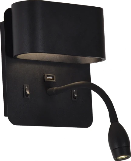 4476-2W Настенный светильник для чтения с usb-портом F-Promo Parret 4476-2W (LED, 220V, выключатель)