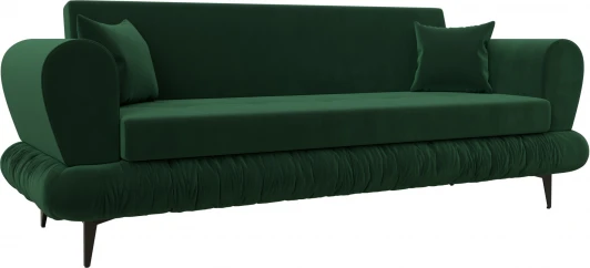 122326 Диван-книжка Лига-045 (Зеленый/Велюр) Лига Диванов арт.122326