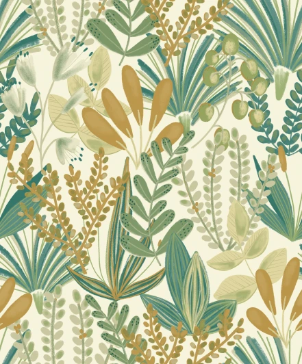 JF 3702 Обои виниловые Grandeco Jungle Fever JF 3702 10,05 x 0,53 м