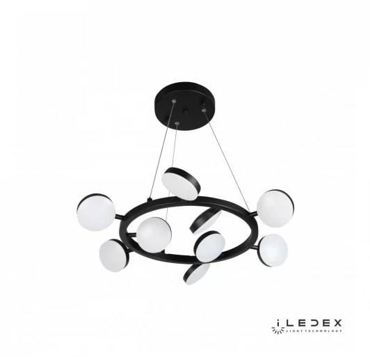 FS-016-D9 63W BK Подвесной светильник iLedex Totes FS-016-D9 63W BK (220V, пульт управления, на тросе, круглые)