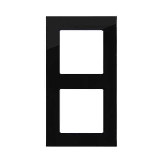 AS2BK Рамка 2-постовая стекло черный Kollinger Asthetik AS2BK