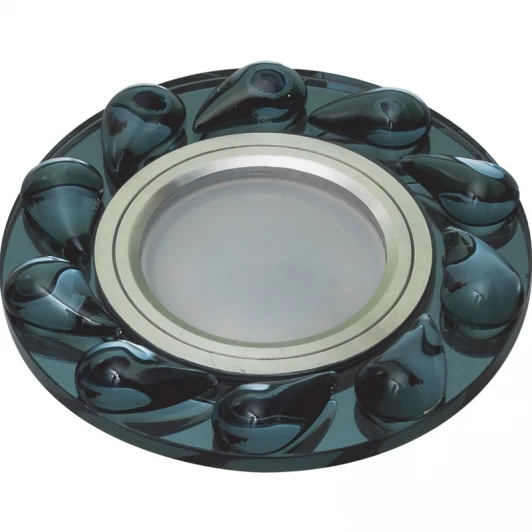 DLS-P122 GU5.3 CHROME/BLACK Встраиваемый точечный светильник Fametto Peonia DLS-P122 GU5.3 CHROME/BLACK