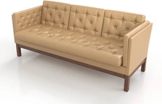 20737 Диван Arsko Айверс Б орех кремовый кожзам