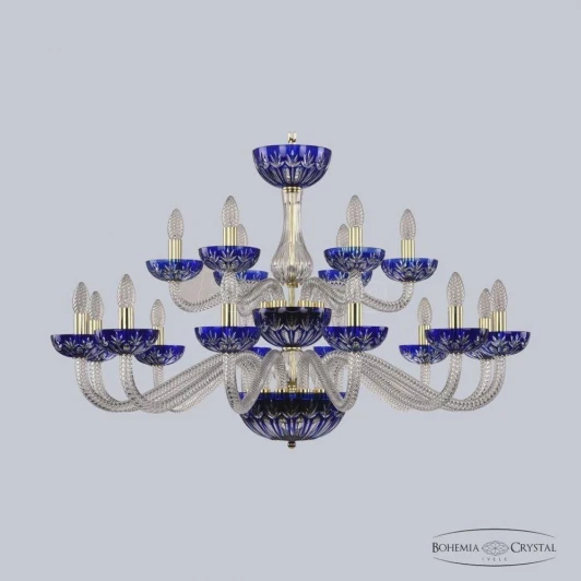 1308/12+6/360/2d G Cl/Clear-Blue/H-1I Люстра подвесная 1308 1308/12+6/360/2d G Cl/Clear-Blue/H-1I
