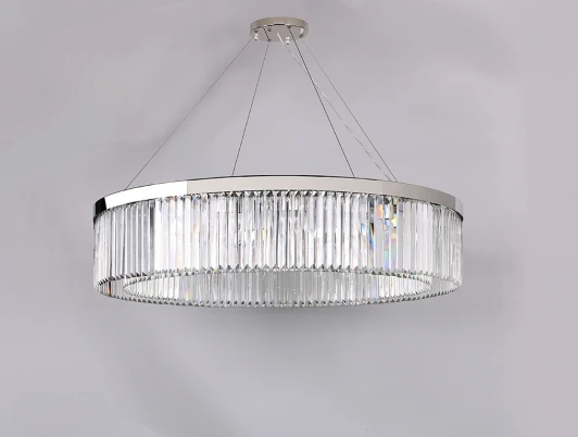 10110+6/C Подвесная люстра Newport 10110 10110+6/C (220V, хрусталь, на тросе, круглые)