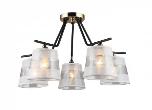 MD.2128-5-S-BK+FGD Потолочная люстра Imex MD.2128-5-S-BK+FGD