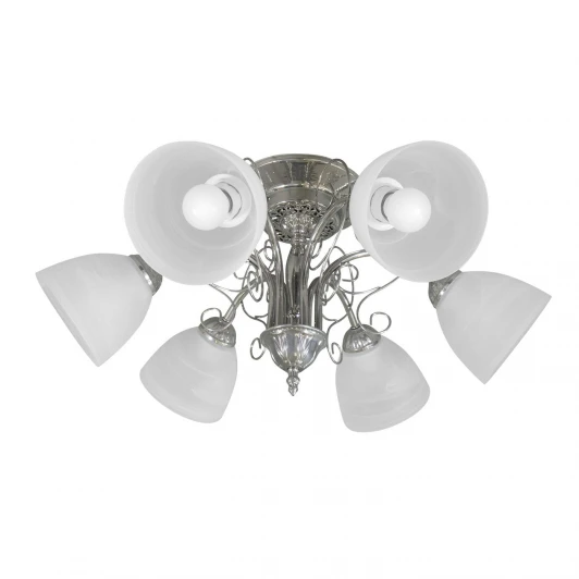 S9092-6 Люстра потолочная Day&Night, 6 плафонов, хром с белым