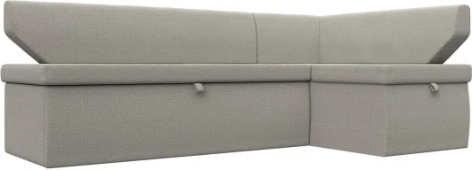 125895 Диван кухонный угловой Омура правый угол (Бежевый/Рогожка) Лига Диванов арт.125895