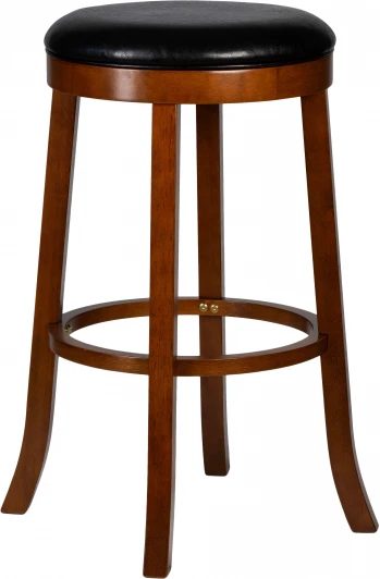 9494-LMU BOB BAR, цвет сиденья черный, цвет дерева шоколад Круглый барный табурет DOBRIN BOB BAR (шоколад, черный)