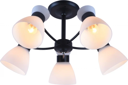 9185-305 Потолочная люстра на штанге Rivoli Aemilia 9185-305 5хЕ27 60 Вт