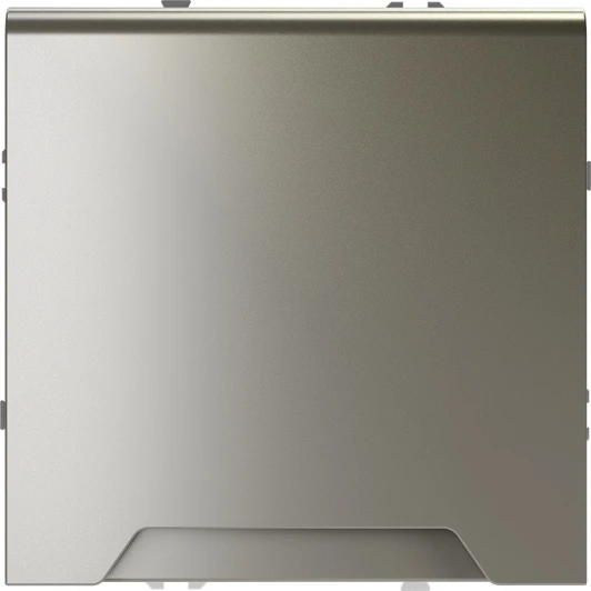 VLS040304 Розетка с заземлением, шторками и крышкой (шелк) Voltum S70 VLS040304