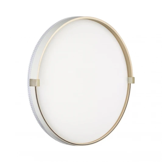 7646/DLN Настенно-потолочный светильник Sonex Olidi White 7646/DLN пластик/белый/золотой LED 48Вт 3000/4000/6000К IP43