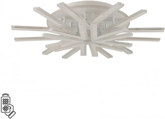 8029/95CL Потолочная люстра Lumion Alberta 8029/95CL белый/белый, металл/акрил с ПДУ c подсв. осн. LED 95W 3000-6000К 220V (круглые)