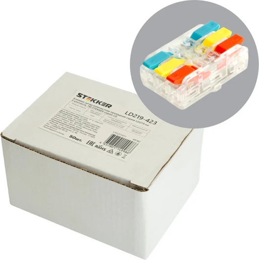 49782 Клемма проходная Stekker 49782