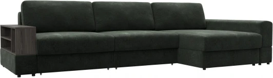 129099 Диван угловой с полкой Лига-055 НПБ Лонг угол универсальный Лига Диванов (Шенилл) арт.129099