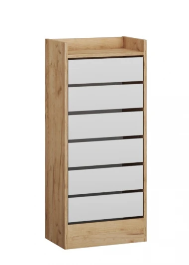 00-00028732 Обувница ТЭКС высокая Ямайка ЯПТ-1, дуб крафт/белый