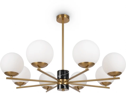 FR5230PL-08BS Потолочная люстра на штанге Freya Marble FR5230PL-08BS (шарики)