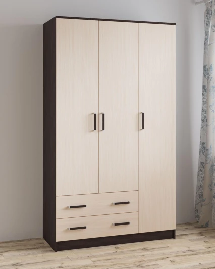 00-00003964 Шкаф ТЭКС Лагуна 120 см, венге/дуб молочный