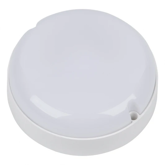 ULW-Q243 12W/6500К/NL SENSOR IP65 WHITE Светильник светодиодный влагозащищенный, с датчиком освещенности и движения, дежурный/основной режимы 6500K Volpe ULW-Q243 12W/6500К/NL SENSOR IP65 WHITE