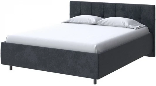 2017837 PROxSON Кровать Diamo без основания (Ткань: Велюр Casa Графитовый) 140x200