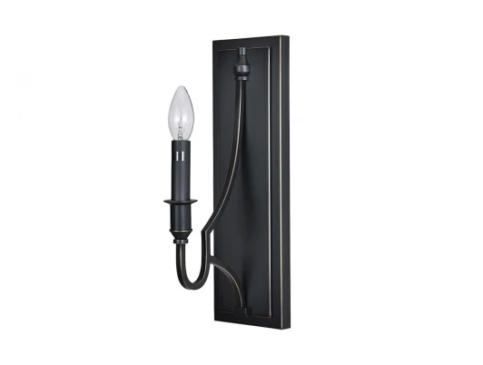 3451/А black+gold Бра свеча Newport 3450 3451/А black+gold (220V, свеча)