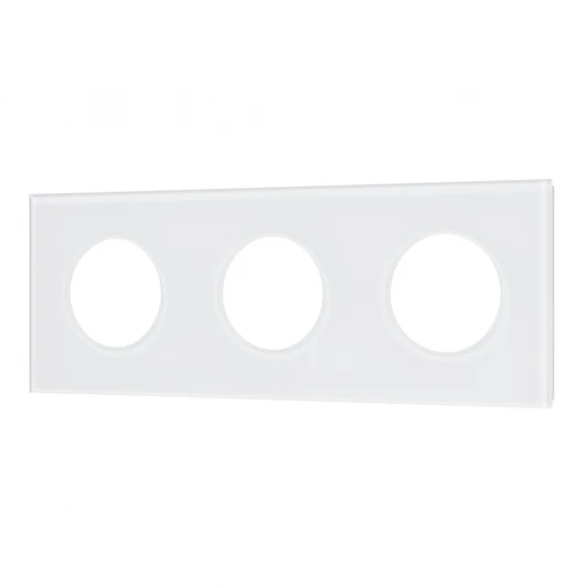 043838 Рамка стеклянная FRM-GLARE-GC-3-WH (Arlight) 043838