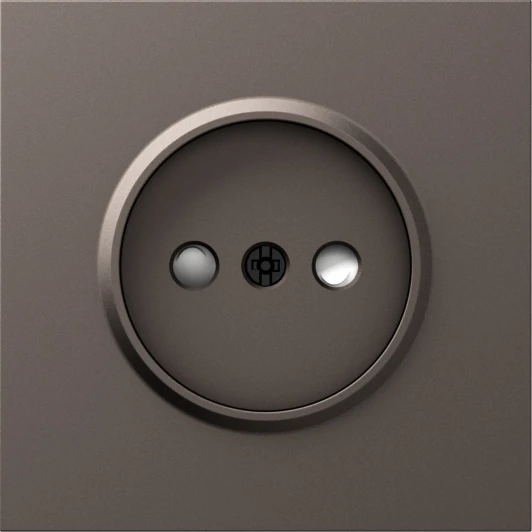 DS21653 Накладка для розетки без заземления, со шторками 16A 250 В~, мокко Donel S08 DS21653