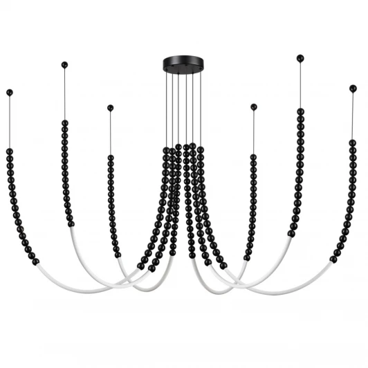 7149/70L Подвесной светильник Odeon Light Monella 7149/70L черный/акрил/металл IP20 LED 70W 4300Лм 3500K 300° 220V