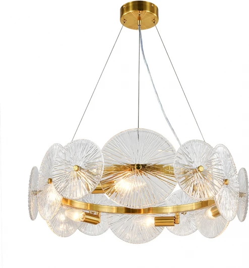 V000604 Подвесной светильник (12021/6P Brass) Indigo Miele V000604 (220V, на тросе, круглые)