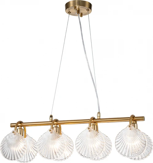645/4PL Подвесной светильник Escada Soprano 645/4PL 4х40Вт Е14, металл/стекло, бронза (220V, на тросе)