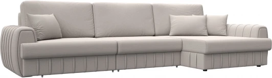 129315 Диван угловой Лига-057 НПБ Лонг угол правый Лига Диванов (Замша) арт.129315