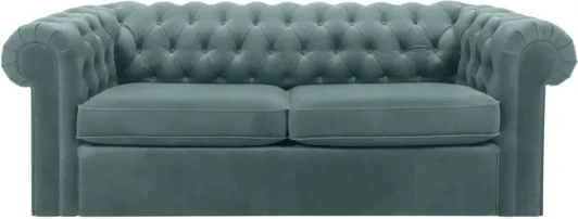 344558 Диван Chesterfield ОГОГО (арт.344558), (Ткань/Бирюзовый)