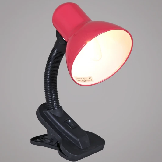 00108-0.7-01 PINK Офисная настольная лампа на прищепке Reluce 00108-0.7-01 PINK