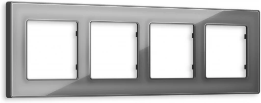 AF580654 Рамка Ambrella Volt ALFA Arctic (Антрацит серый Стекло органическое) 4-ая AF580654