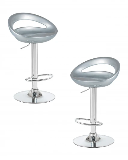 LM-1010-N_CH-M_ABS-silver Набор 2 шт стул барный DOBRIN DISCO (серебряный)