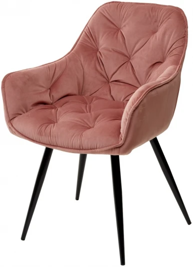 DC8166CDBL52BLK Стул M-City HOLLA BLUVEL-52 PINK, велюр