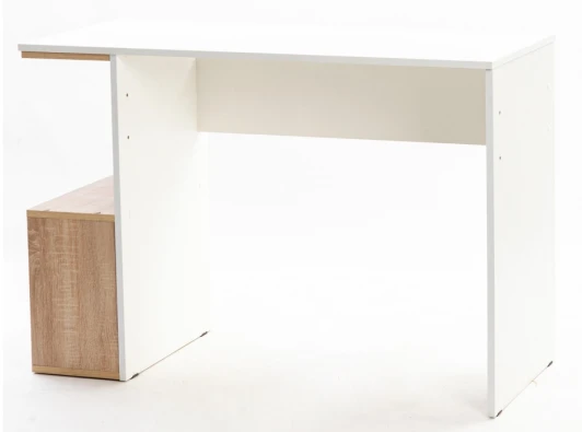 553677 Письменный стол Woodville Дижон белое тиснение / дуб сонома 553677