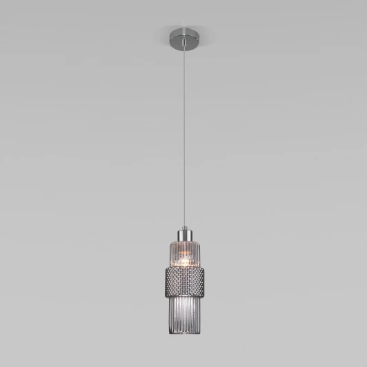 50209/1 хром Подвесной светильник Eurosvet Soho 50209/1 хром (220V, на проводе, круглые)