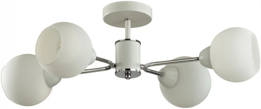 5645/4C Потолочная люстра на штанге Lumion Kodi 5645/4C белый, хром  E27 4*60W 220V