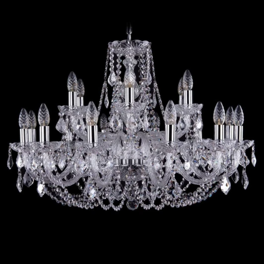 1406/12+6/300/Ni/Leafs Подвесная люстра Bohemia 1406 1406/12+6/300/Ni/Leafs