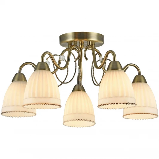 FR2757-PL-05-BZ Потолочная люстра Freya Letizia FR2757-PL-05-BZ