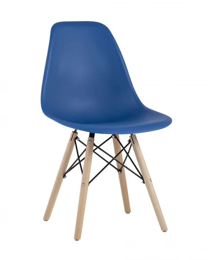 УТ000037596 Стул Eames Style DSW синий (разборный каркас) Stool Group арт.УТ000037596