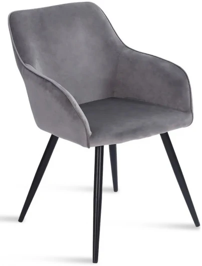 HSBI_DC1936_grey Стул Haven Zenith Hesby Велюр/Серый арт.HSBI_DC1936_grey
