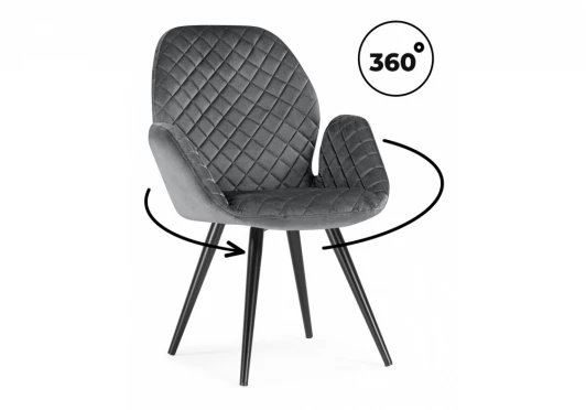 665372 Кресло Муа крутящееся Woodville 665372